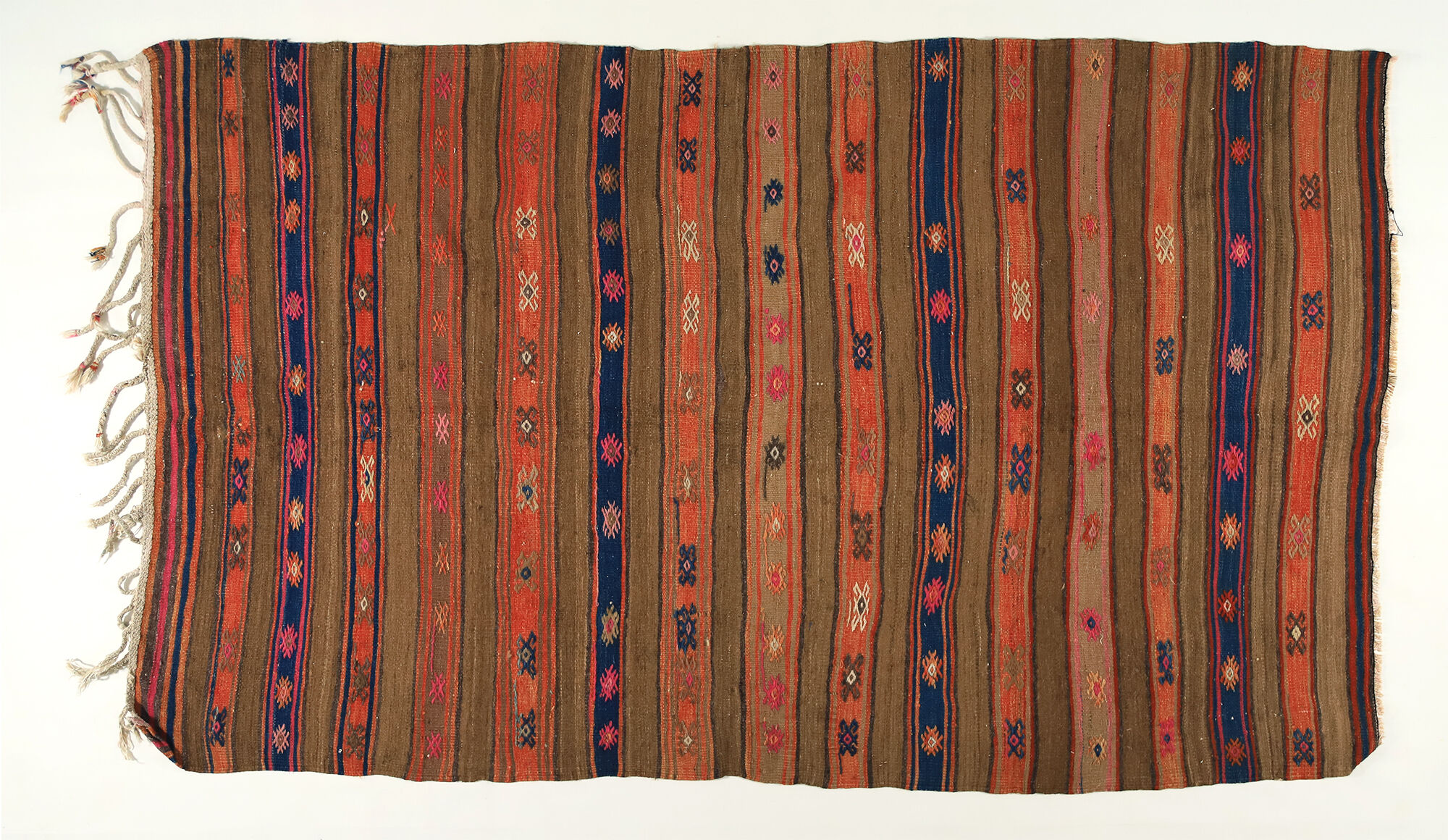 Anatolian handmade kilim rug 240 cm x 138 cm