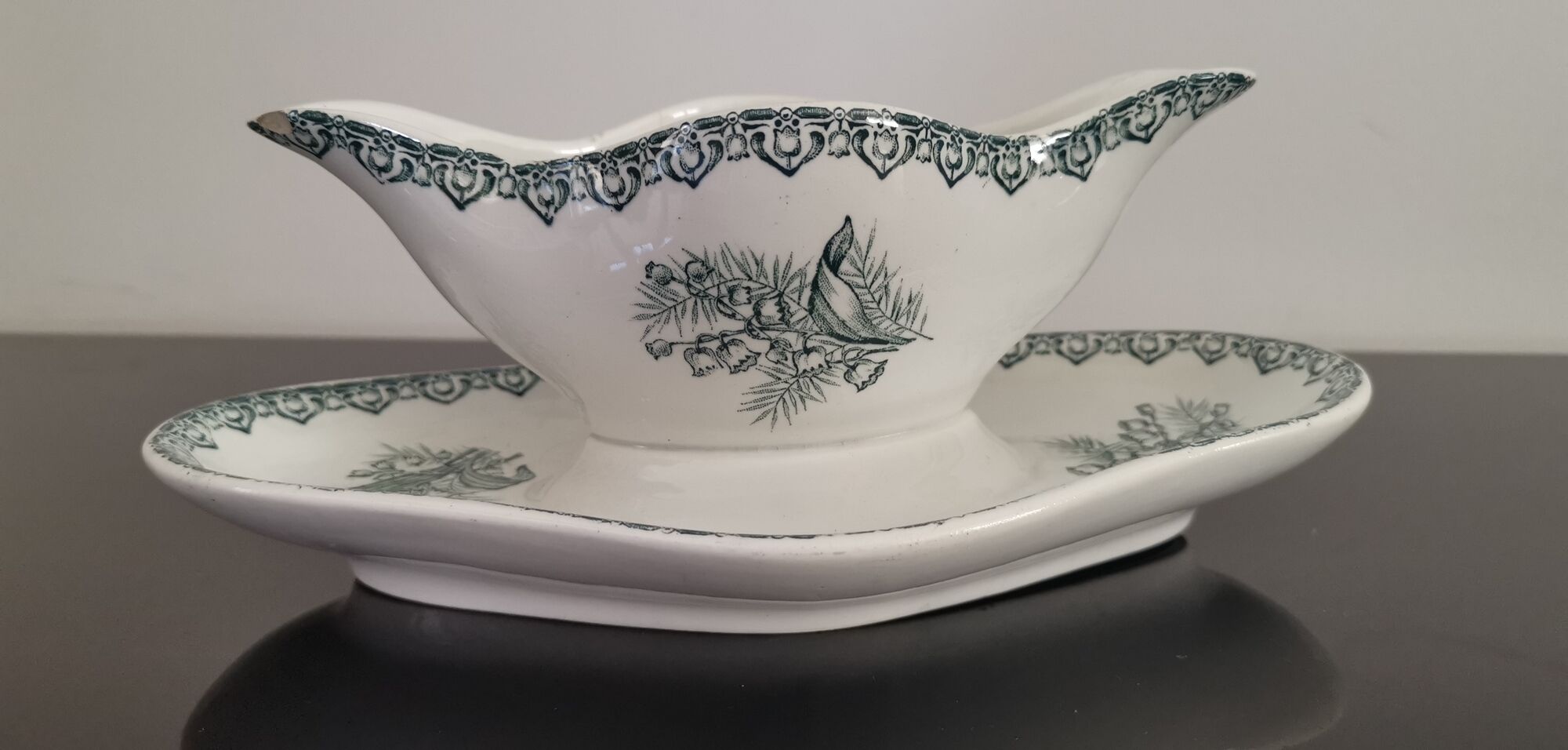 Old sauter Iron Earth St Amand model Lily of the valley