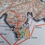 Beautiful poster map of Switzerland 1937