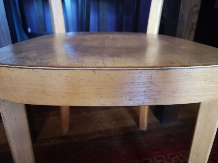 Horgen Glarus bistro chair, signed and made in Switzerland - 1950s