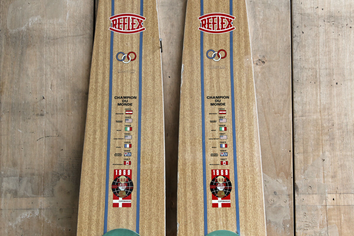 Paire de skis nautiques reflex, 1969