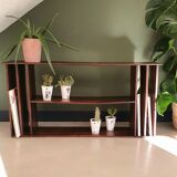 Low antique wooden storage unit