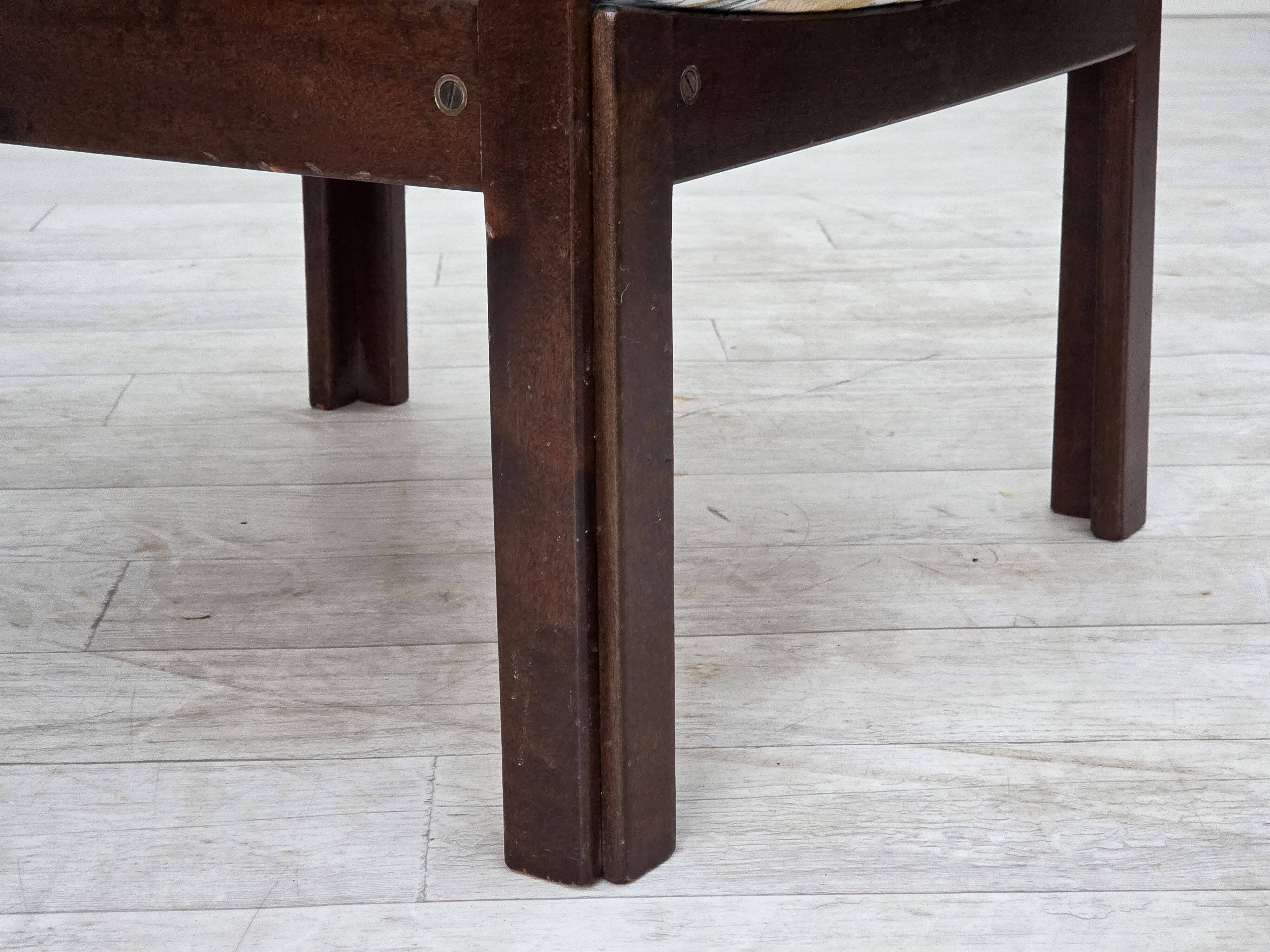 1970s, Danish design by Illum Wikkelsø, armchair model "Plexus", teak wood,