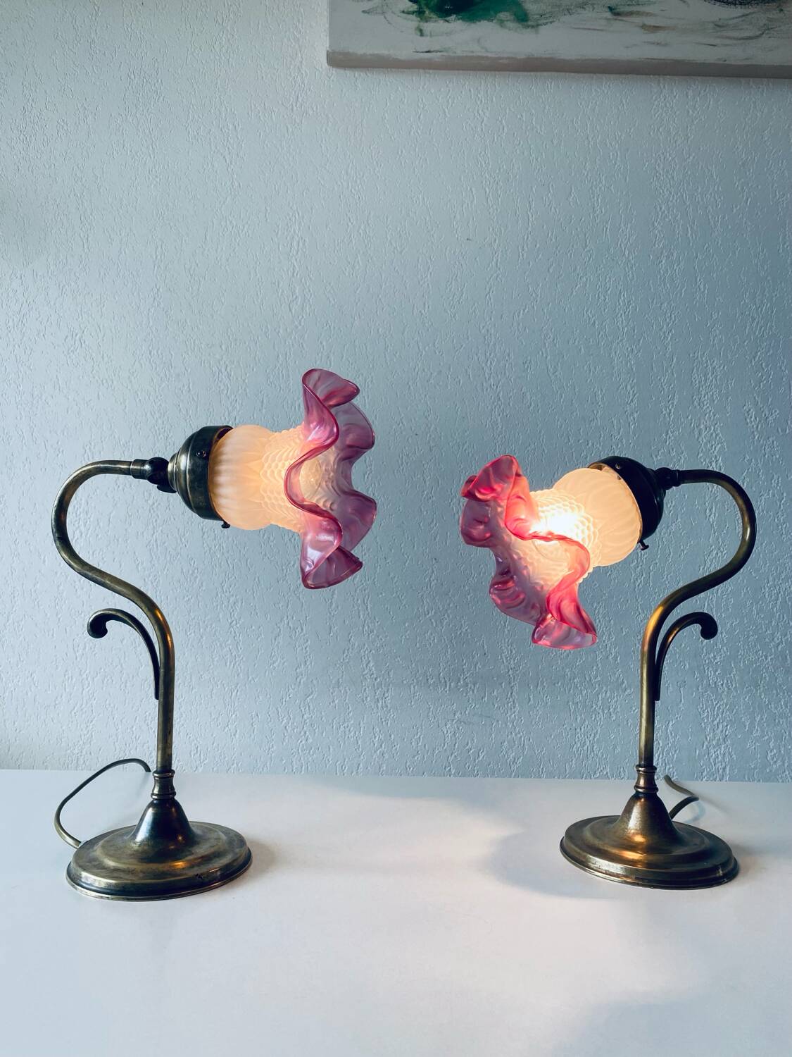 Paire de lampe col de cygne