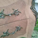 Louis XV style antique marquetry chest of drawers