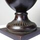 Covered cassolette in Empire style, patinated bronze, India, 1960s-1980s.