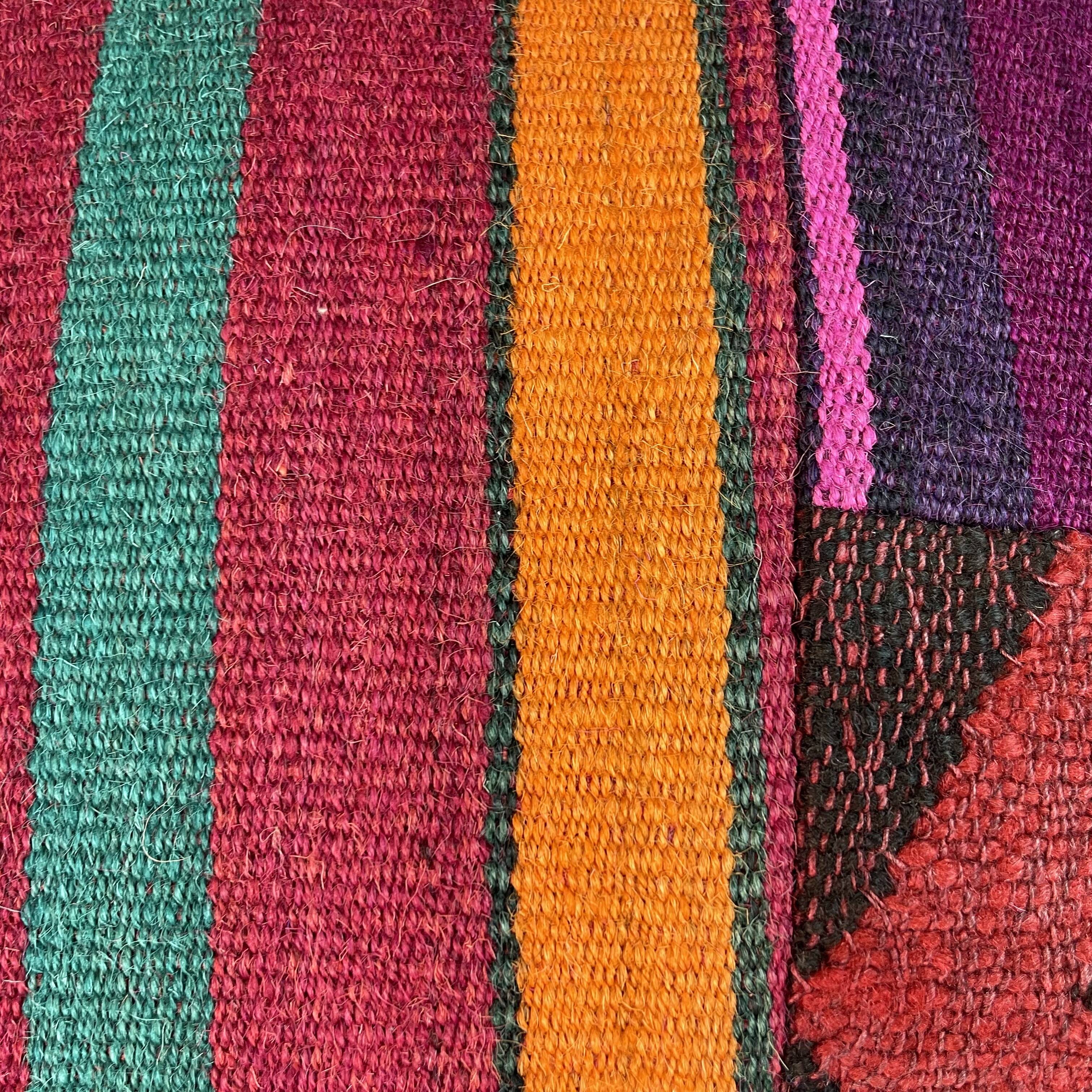 Vintage turkish kilim cushion cover , 40 x 40 cm