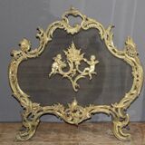 Ecran de Cheminée Louis XV en bronze fin XIX