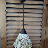 Glass mosaic pendant lamp Amber luminaire dp 092293
