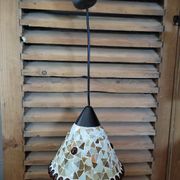 Glass mosaic pendant lamp Amber luminaire dp 092293