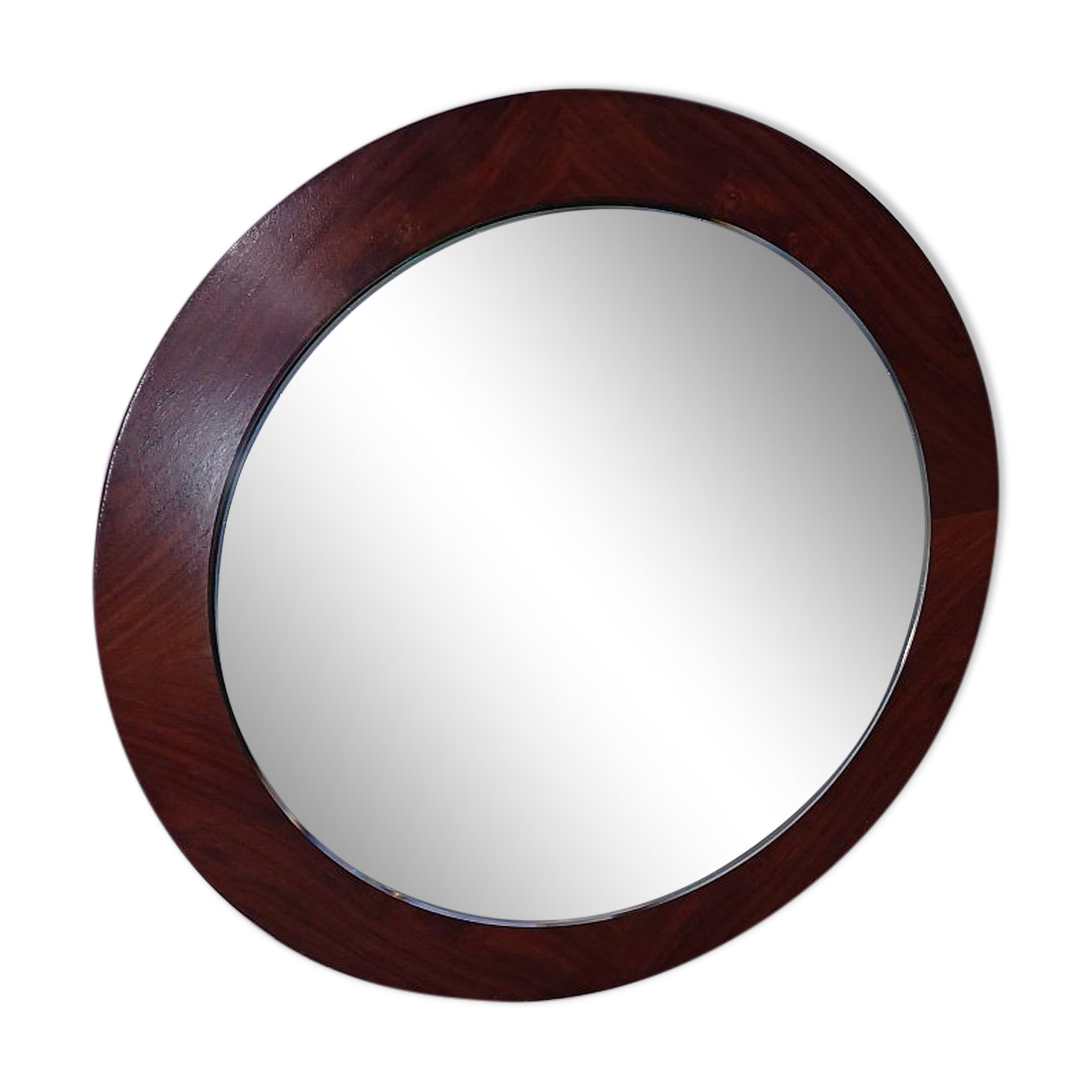 Miroir scandinave vintage en palissandre, années 1970