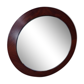 Miroir scandinave vintage en palissandre, années 1970