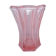 Pink glass vase