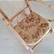 Cane rocking chair and upholstered seat
