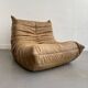 Togo leather armchair by Michel Ducaroy
