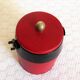 70's vintage red/bordeaux ice bucket