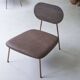 Low armchair Tikammon in solid oak