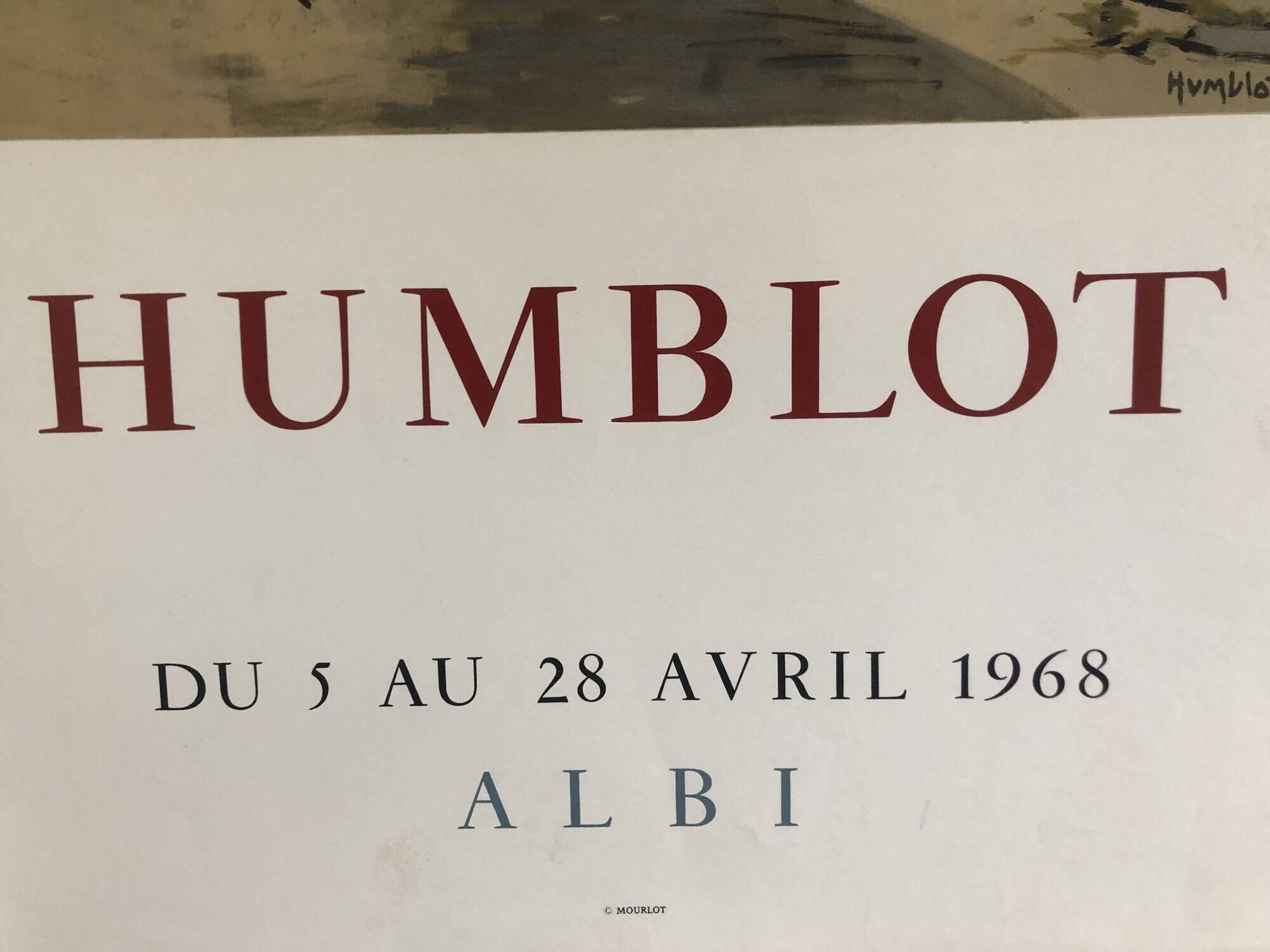 Humblot Poster Toulouse-Lautrec Albi Museum 1968