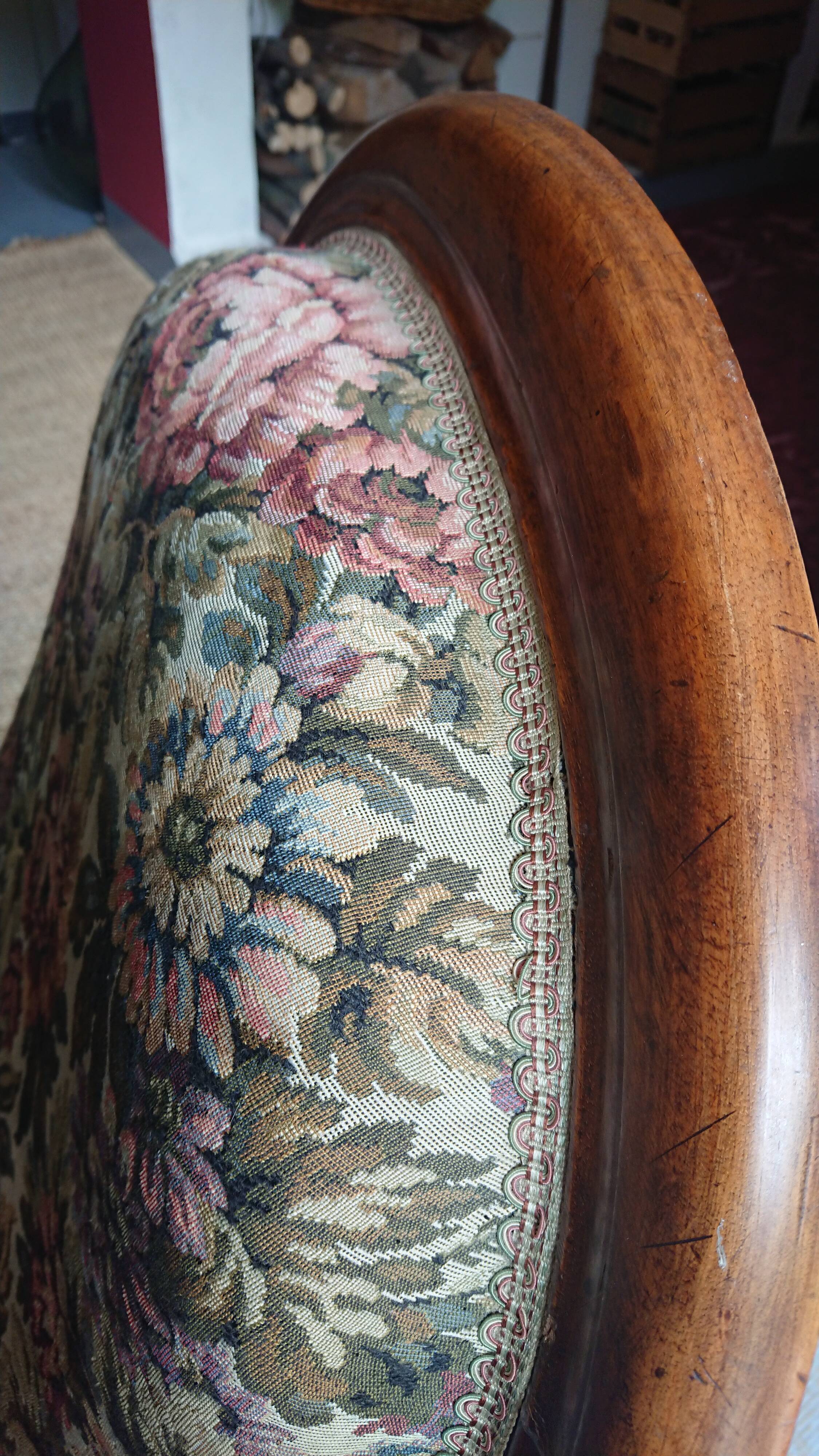Pair of voltaire armchairs