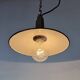 Industrial Petrol Enamel Military Pendant Lamp with Cast Aluminium Top