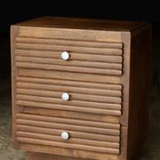 Rare: small side table or bedside table by RENE GABRIEL (1950s).