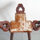 Vintage Spanish brutalist bar stool 1970s