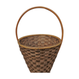 Vintage basket in rattan braid