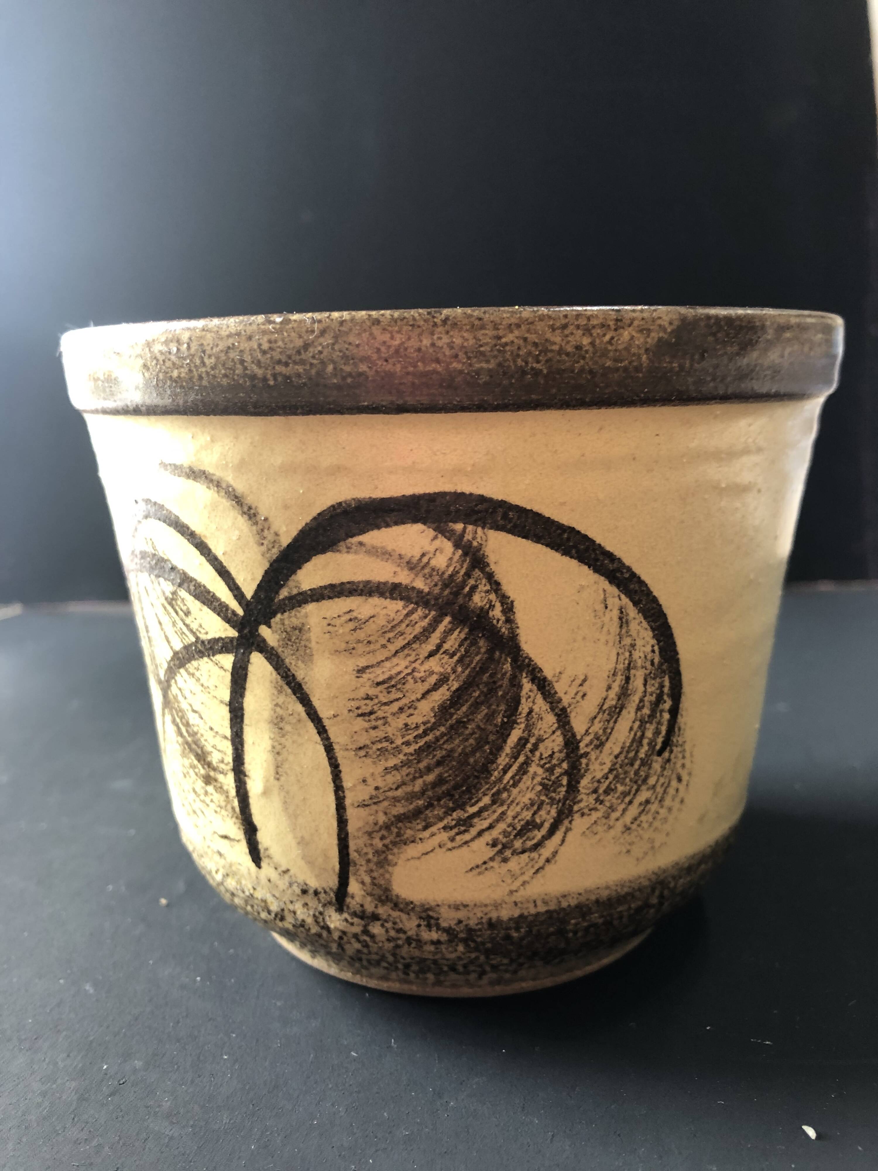 Palm tree vase by Bay Keramik, West Germany