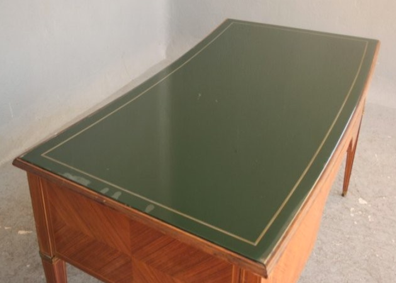 Plated style Louis XVI mahogany desk