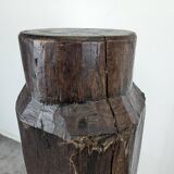 Brutalist presentation column in solid oak