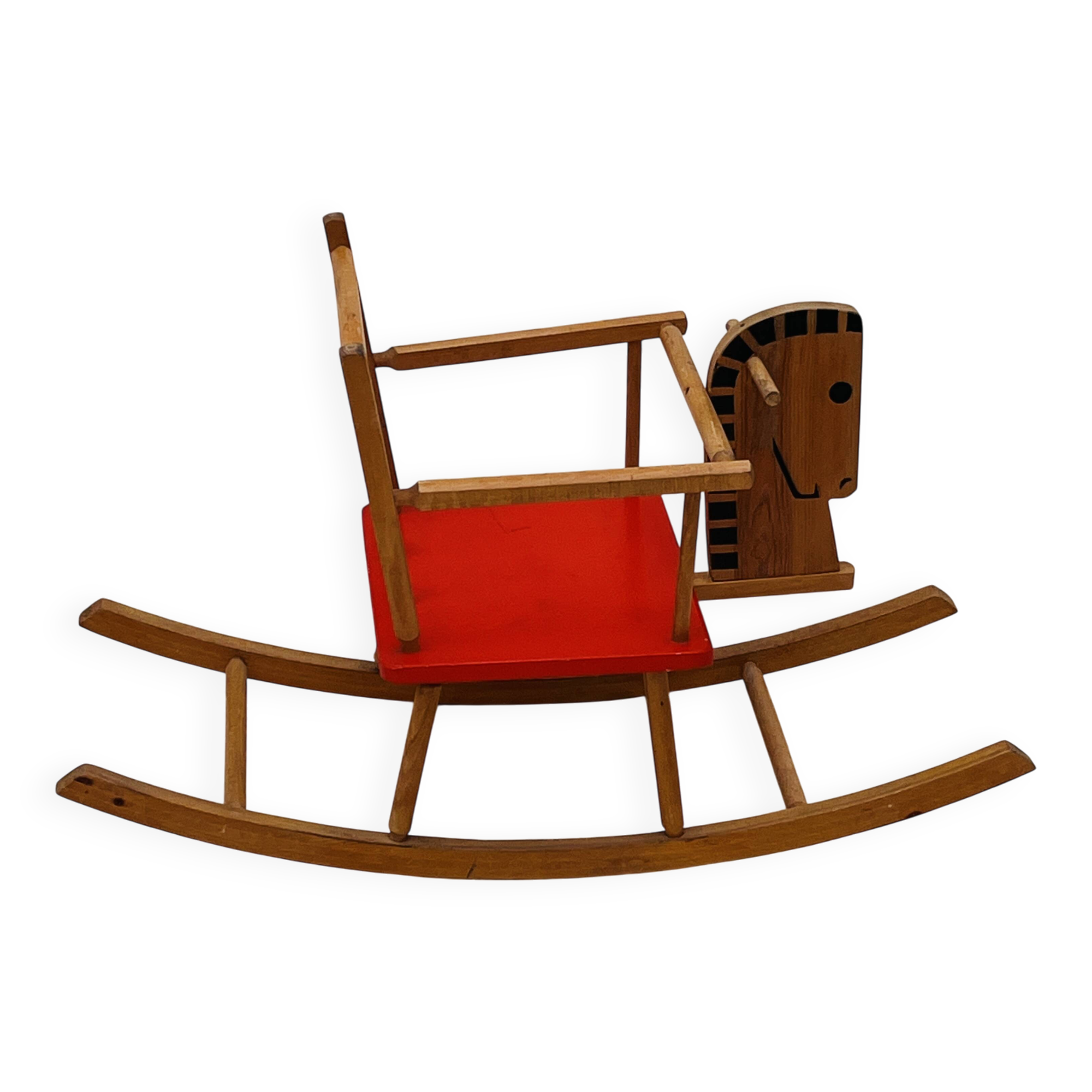 Cheval à bascule années 80