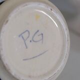 Personalized medicinal herb pot in hand-painted ceramic