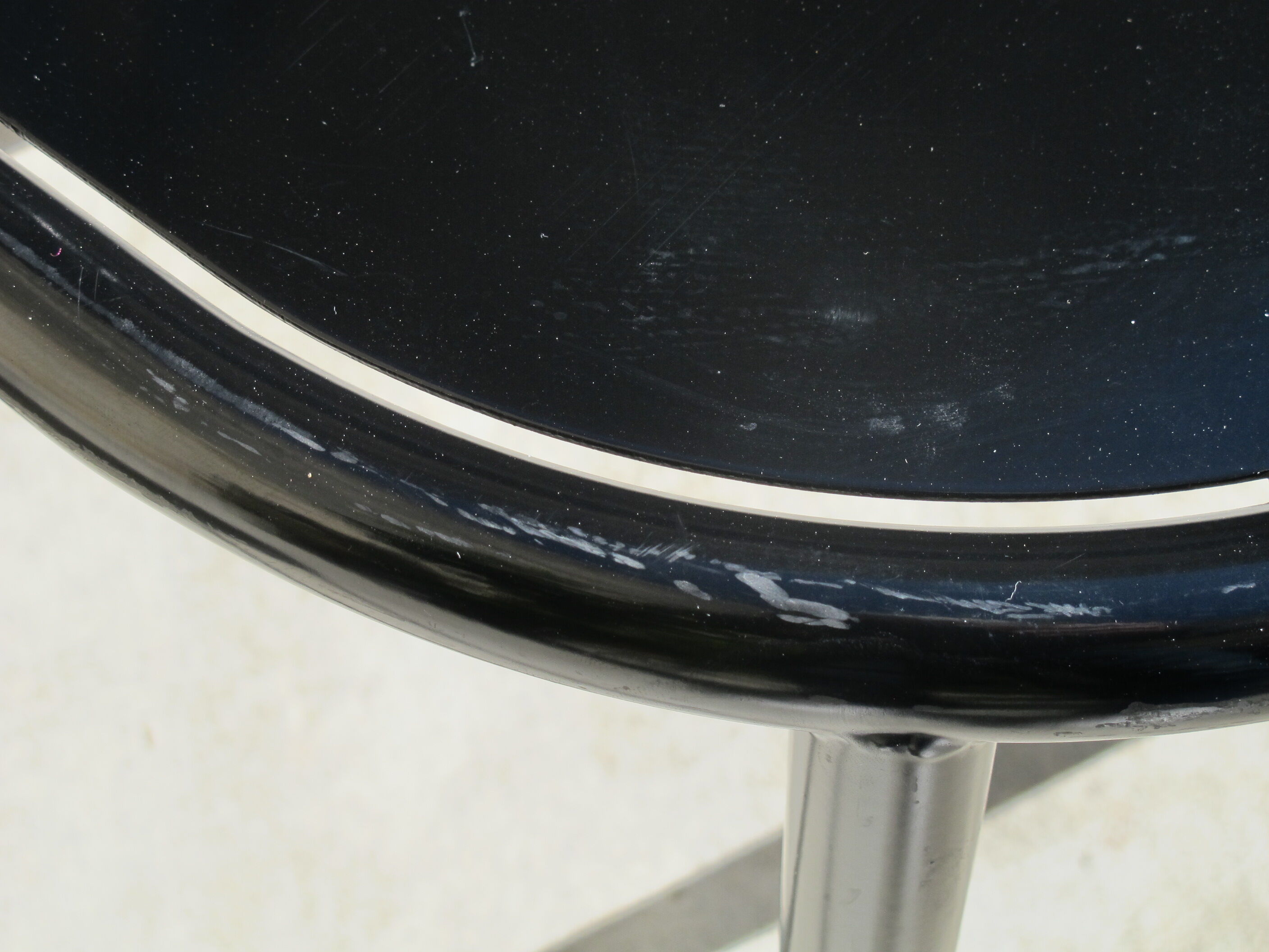 Robert mallet-Stevens' black chair, re-edition Ecart International, RMS