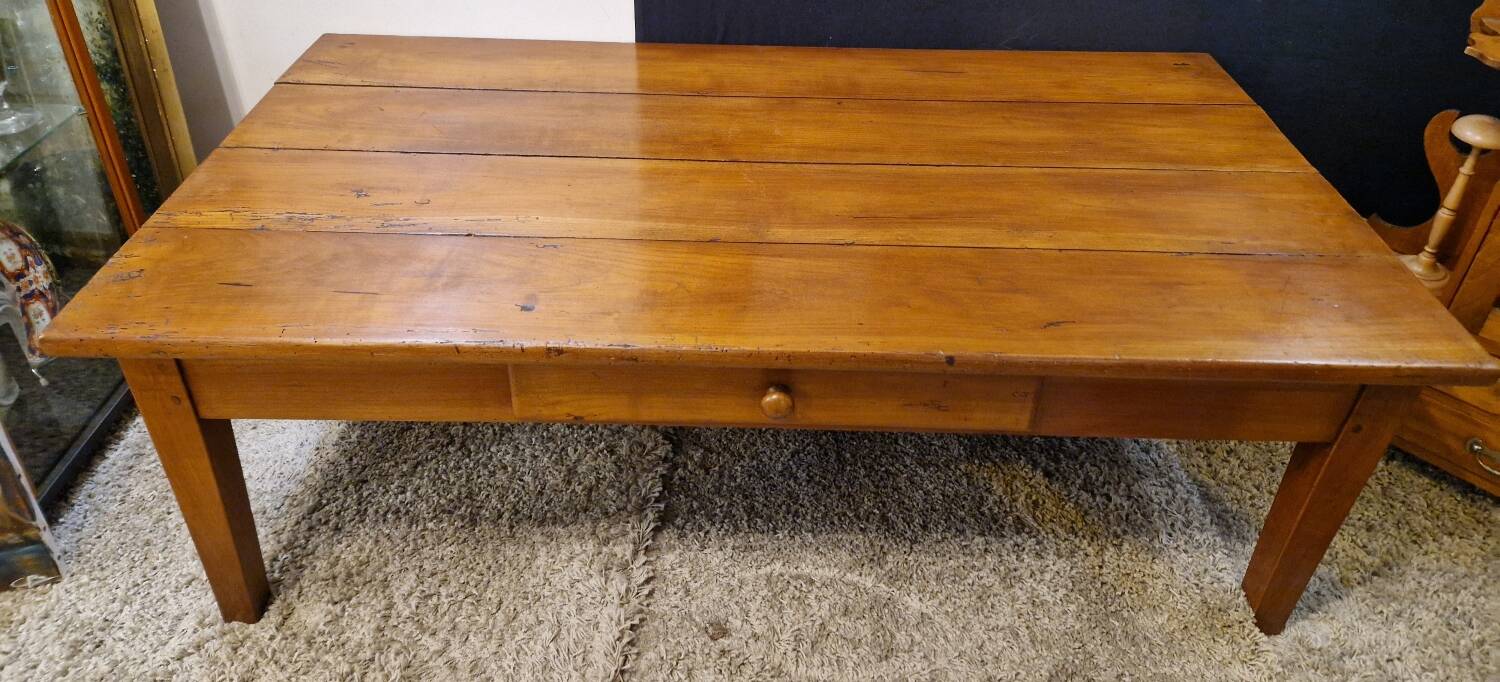 Cherry wood coffee table