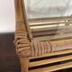 Boho vintage rattan side or bedside table