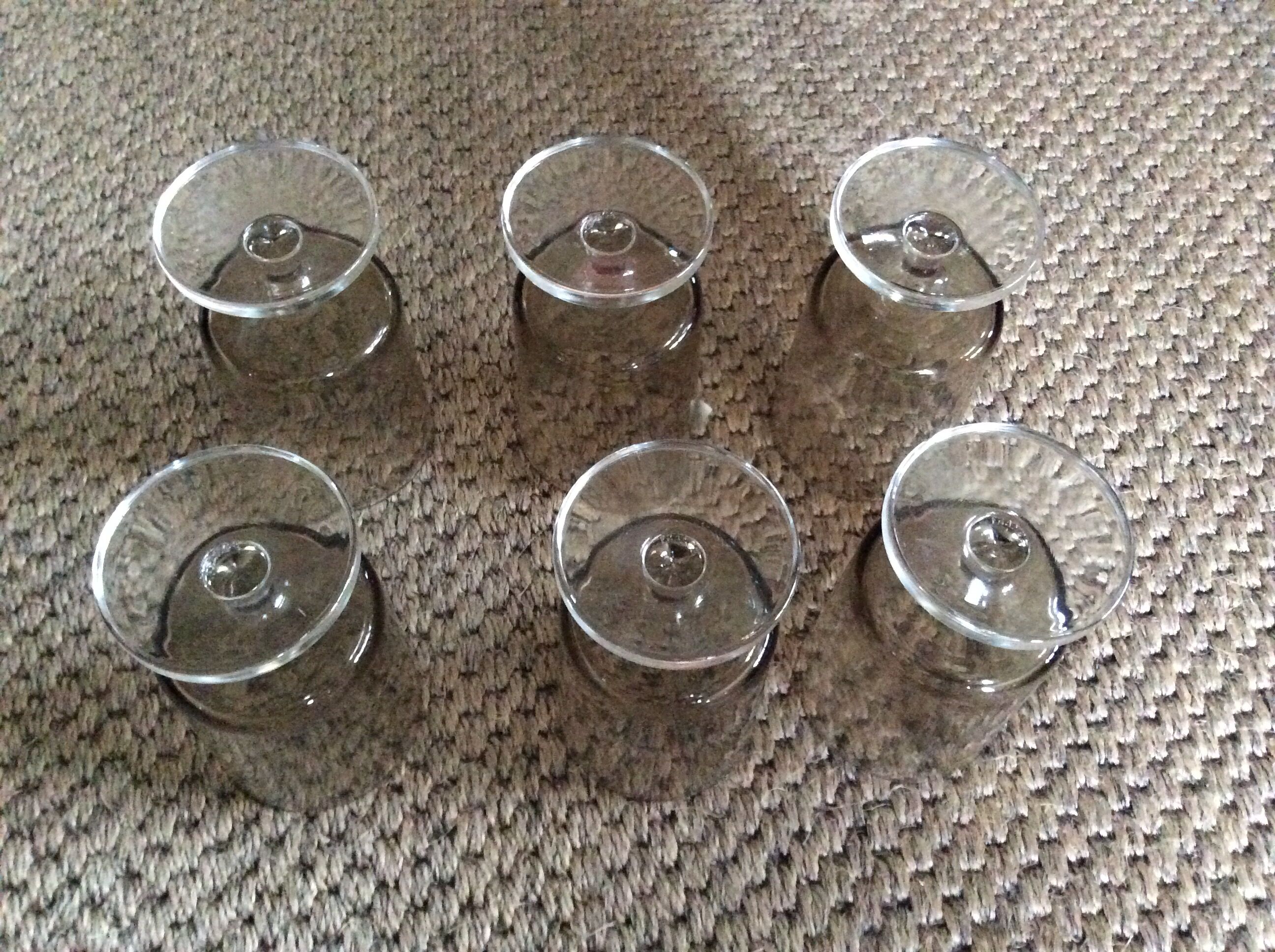 Série de 6 verres à pied
