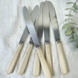 6 vintage Bakelite ivory knives France