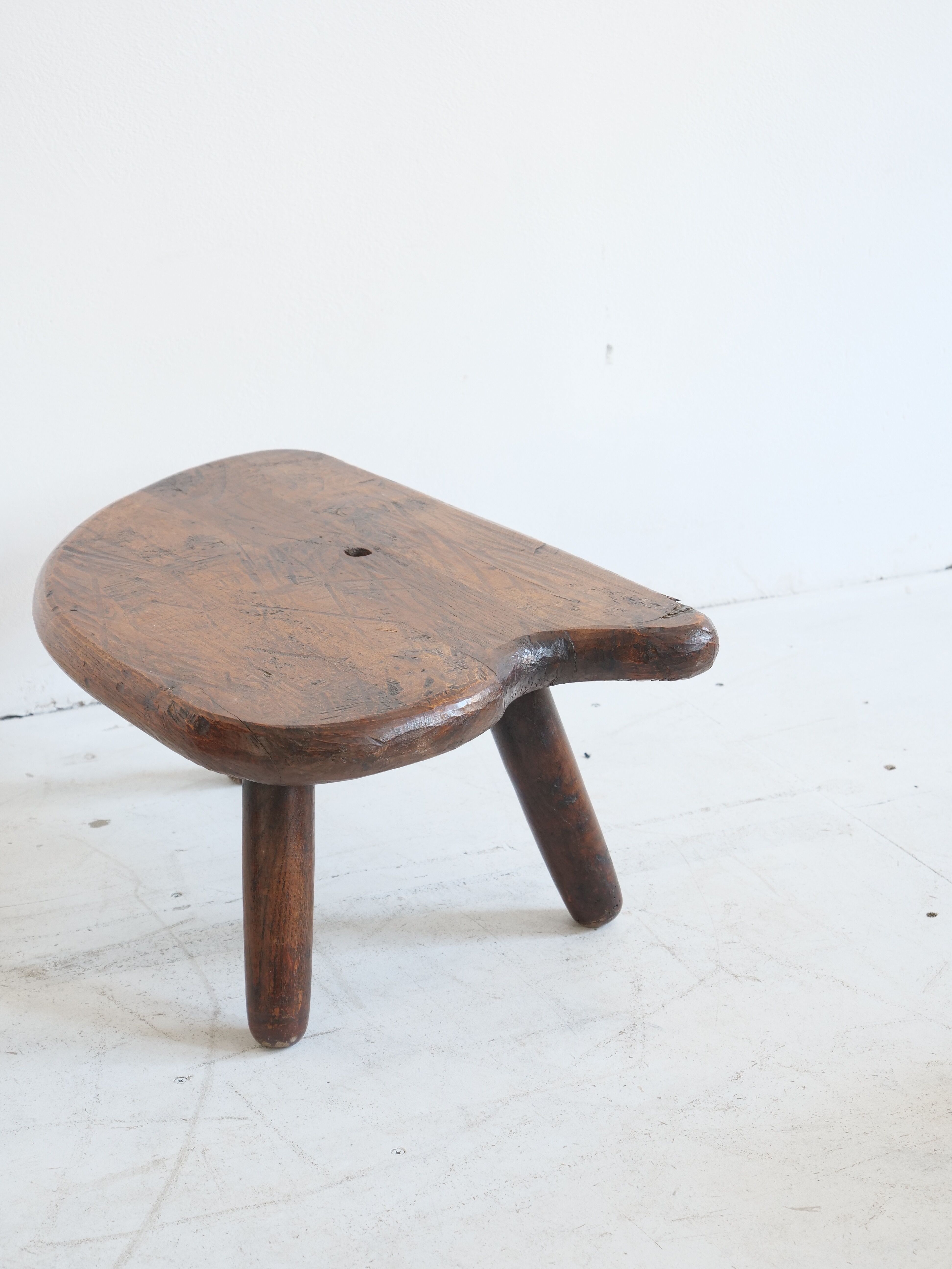 Wooden free-form coffee table