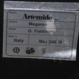 Megaron floor lamp of Gianfranco Fratinni Artemide