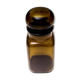 Flacon en verre vintage couleur marron