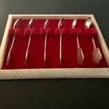 6 small silver/punch Gulden plated teaspoons