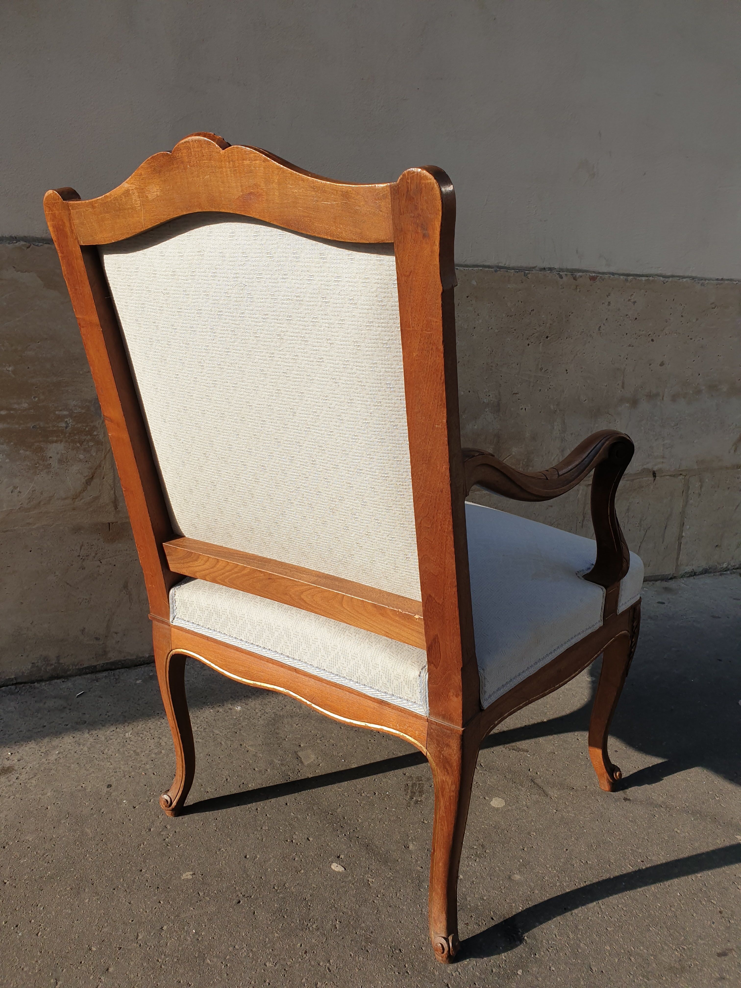 Louis XV style chair wood and gilding