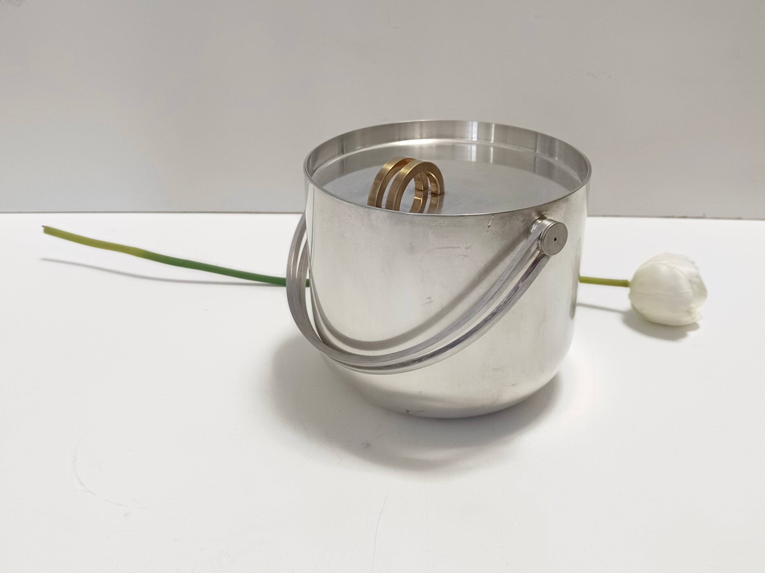 Silver Plated Ice Bucket / Wine Cooler by Ambrogio Pozzi for Padova Argenti