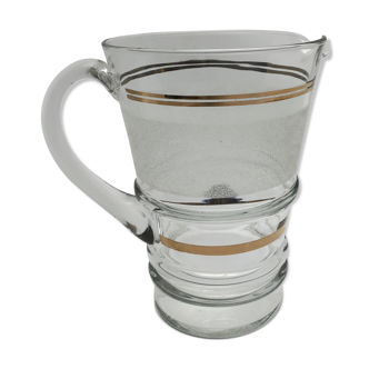 Pichet en verre granité