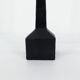 Brutalist candelabra in black forged steel 1950