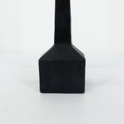 Brutalist candelabra in black forged steel 1950