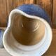 Blue ceramic pitcher by Albert Breton Vezelay