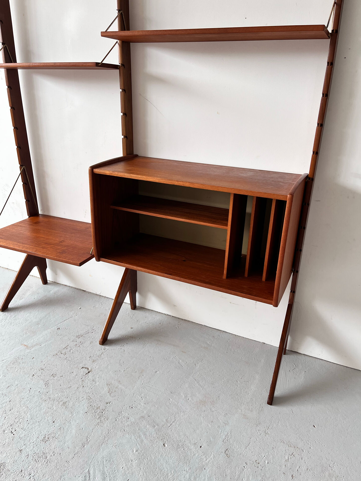Scandinavian Bookcase, John Texmon, Mid century, Norway