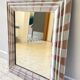 Antique hand-painted wooden mirror