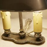 Lampe bouillotte argentée